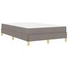 vidaXL Boxspringbed Taupe 120 x 200 cm Stof