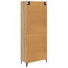 vidaXL Highboard Artisan Eiken 69,5 x 34 x 180 cm Bewerkt hout