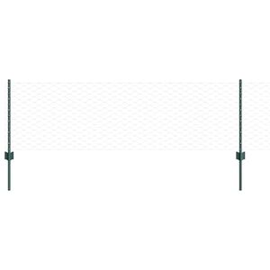 vidaXL Gelaste draadhek 10 x 0,6 m (B x H) PVC-Coated Staal Groen Mesh