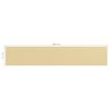 vidaXL Balkonscherm 75x400 cm HDPE beige