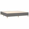 vidaXL Boxspring met matras stof donkergrijs 200x200 cm