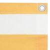 vidaXL Balkonscherm 90x400 cm oxford stof wit en geel