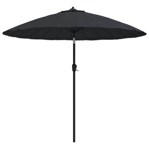 vidaXL Parasol met aluminium paal 250 cm zwart