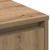 vidaXL LED Sideboard Artisan Eiken 90 x 32 x 75 cm Bewerkt hout
