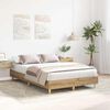 vidaXL Bedframe zonder matras spaanplaat artisanaal eikenkleurig