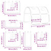 vidaXL Kinderhoogslaper met tunnel 90x200 cm grenenhout wit en zwart