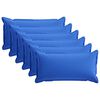 vidaXL Kussensloop 6 st HOUTEN Koninklijk Blauw 40 x 80 cm Polyester