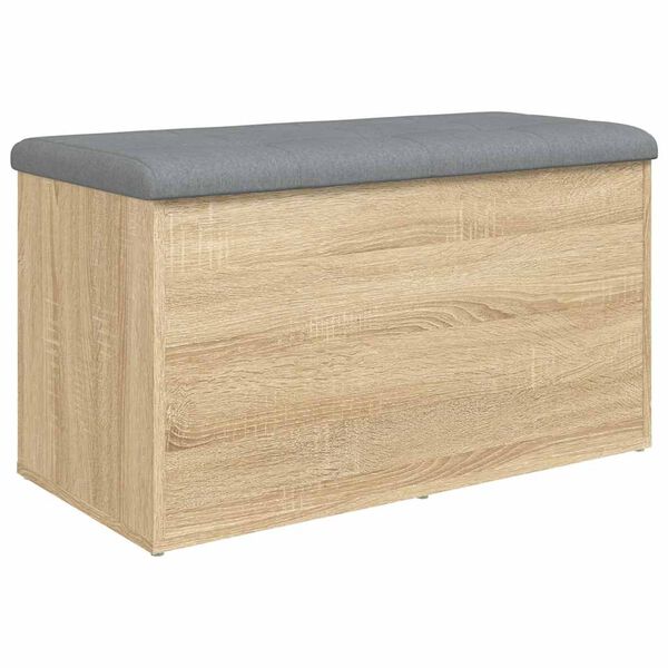 vidaXL Opbergbank Sonoma eiken 82x42x45 cm bewerkt hout