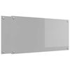 vidaXL Keukenachterwand 2 pcs Lichtgrijs 100 x 50 cm gehard glas