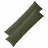 vidaXL Kussensloop 2 st ALMELO Groen 40 x 145 cm corduroy