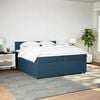 vidaXL Boxspring met matras fluweel blauw 200x200 cm