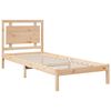 vidaXL Bedframe extra lang zonder matras massief hout 100x210 cm