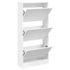 vidaXL Schoenenkast 60x21x125,5 cm bewerkt hout wit