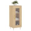 vidaXL Dressoir 34,5x34x90 cm bewerkt hout sonoma eiken
