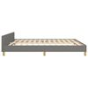 vidaXL Bedframe zonder matras stof donkergrijs 180x200 cm