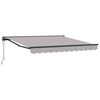 vidaXL Zijde Frame Lichtgrijs 300 x 250 cm Polyester met PU-coating