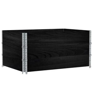 vidaXL Plantenbak 120x80 cm massief grenenhout zwart