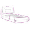 vidaXL Bedframe met LED zonder matras "Hvar" wit 80x200 cm