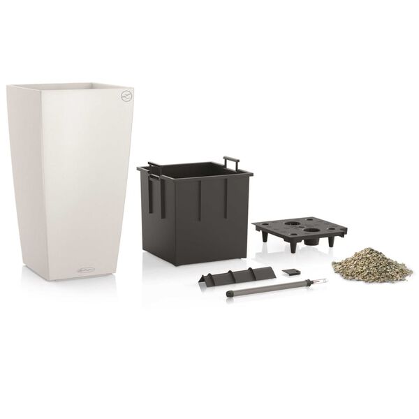 LECHUZA Plantenbak Cubico Color 40 ALL-IN-ONE wit 13150