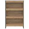 vidaXL Boekenkast Ambachtelijk eiken 80 x 30 x 155 cm Bewerkt hout