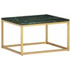 vidaXL Salontafel 60x60x35 cm echt steen met marmeren textuur groen