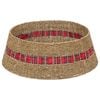 vidaXL Kerstboomkraag Rond Naturel Dia. 75 x 25 cm Zeegras