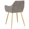 vidaXL Eetkamerstoelen 2 st fluweel lichtgrijs