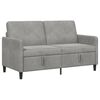 vidaXL Bank met opslag Lichtgrijs 152 x 78 x 87 cm Polyester