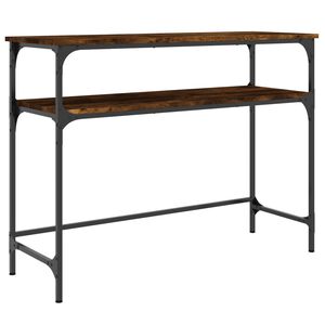 vidaXL Wandtafel 100x35,5x75 cm bewerkt hout gerookt eikenkleurig