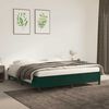 vidaXL Bedframe zonder matras 160x200 cm fluweel donkergroen
