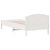 vidaXL Bedframe zonder matras massief grenenhout wit 90x200 cm