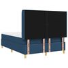 vidaXL Boxspringbed met matras met hoofdeinde Blauw 160 x 200 cm Stof