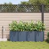 vidaXL Tuin Bloempot 4 pcs Grijs 160 x 40 x 52 cm Kunststof