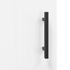 vidaXL Hoge kast 34,5x34x180 cm bewerkt hout hoogglans wit