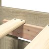 vidaXL Bedframe met hoofdeinde bewerkt hout sonoma eiken 150x200 cm