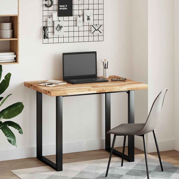 vidaXL Bureaublad met olieafwerking 120x70x4 cm massief acaciahout