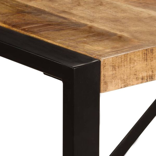 vidaXL Eettafel 220x100x75 cm massief mangohout