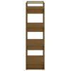 vidaXL Boekenkast/kamerscherm 60x35x125 cm massief hout honingbruin