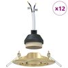 vidaXL Spotje 12 pcs Goud 9 x 9 x 2.5 cm Metaal