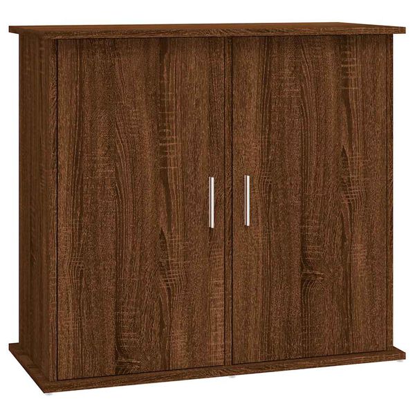 vidaXL Aquariumstandaard 81x36x73 cm bewerkt hout bruin eikenkleur
