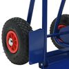 vidaXL Handtrolley Blauw en Rood 49,5 x 53 x 114 cm Staal
