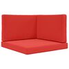 vidaXL Buiten bankkussen Polyester Rood 80 x 80 x 8 cm