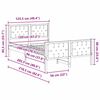 vidaXL Bedframe Donkergrijs 120 x 200 cm Massief grenenhout