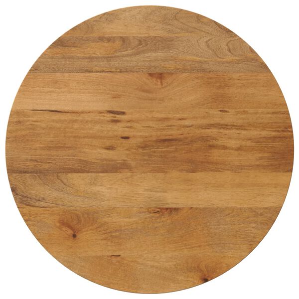 vidaXL Tafelblad rond &Oslash; 90x3,8 cm massief ruw mangohout