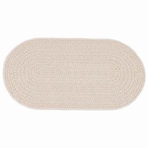 vidaXL Vloerkleed ZIZUR Cr&egrave;mekleurig 150 x 80 cm Polypropyleen