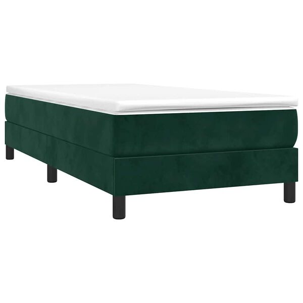 vidaXL Boxspring bed 90x190 cm fluweel donkergroen