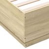 vidaXL Bedframe bewerkt hout sonoma eikenkleurig 160x200 cm