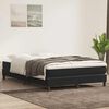 vidaXL Boxspring met matras fluweel zwart 160x210 cm