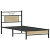 vidaXL Bedframe zonder matras hout sonoma eikenkleurig 75x190 cm