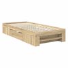 vidaXL Bedframe met hoofdeinde Sonoma Eiken 100 x 200 m Bewerkt hout
